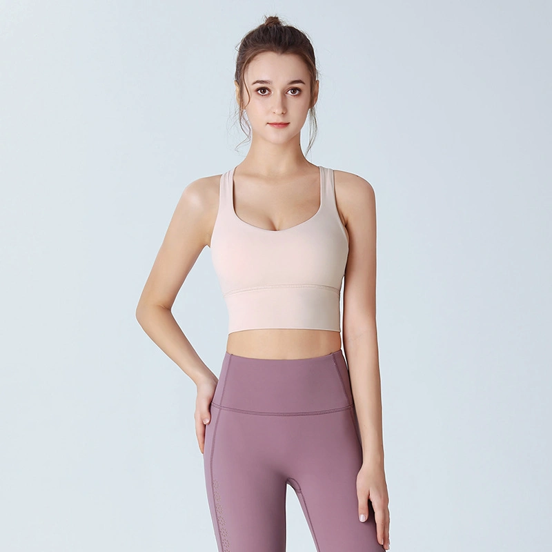 New High-Strength Fitness Bra Women′ S Beautiful Back Yoga Quick-Drying Vest Shockproof Running Gather Sports Underwear