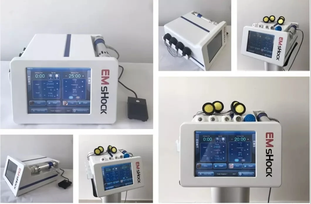 Electromagnetic Focused Shock Wave Shockwave Therapy Machine EMS