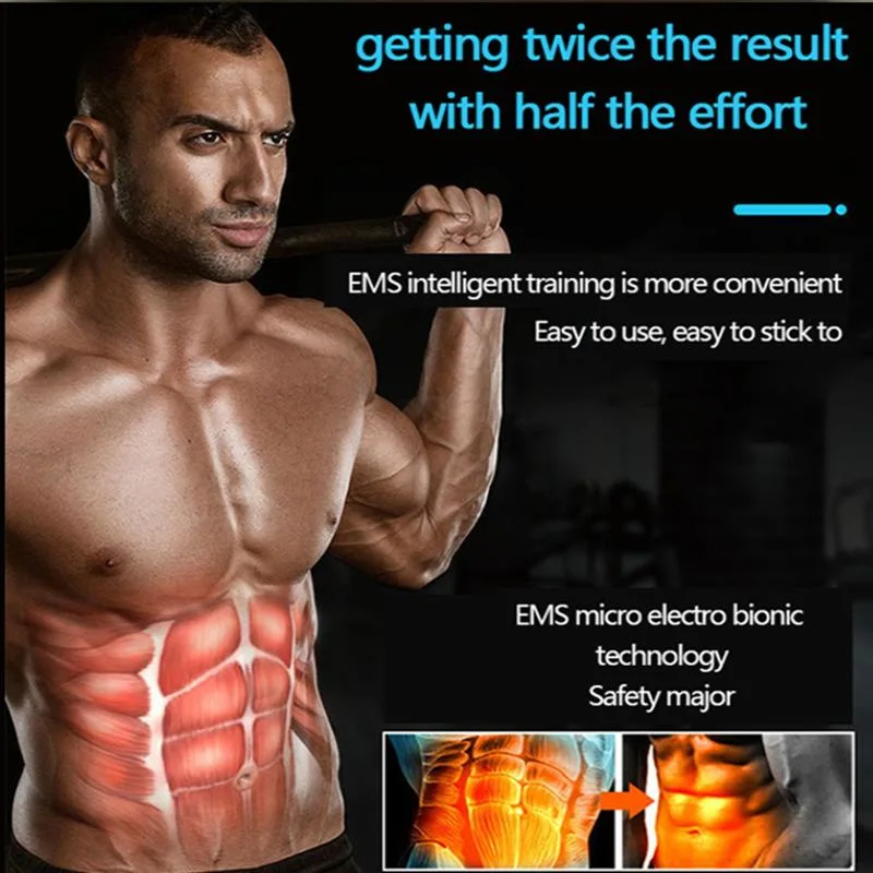 Intelligent EMS Technology Portable Home Style Body Beauty Care Machine Muscle Trainer Paste for Abdominal, Arms and Legs