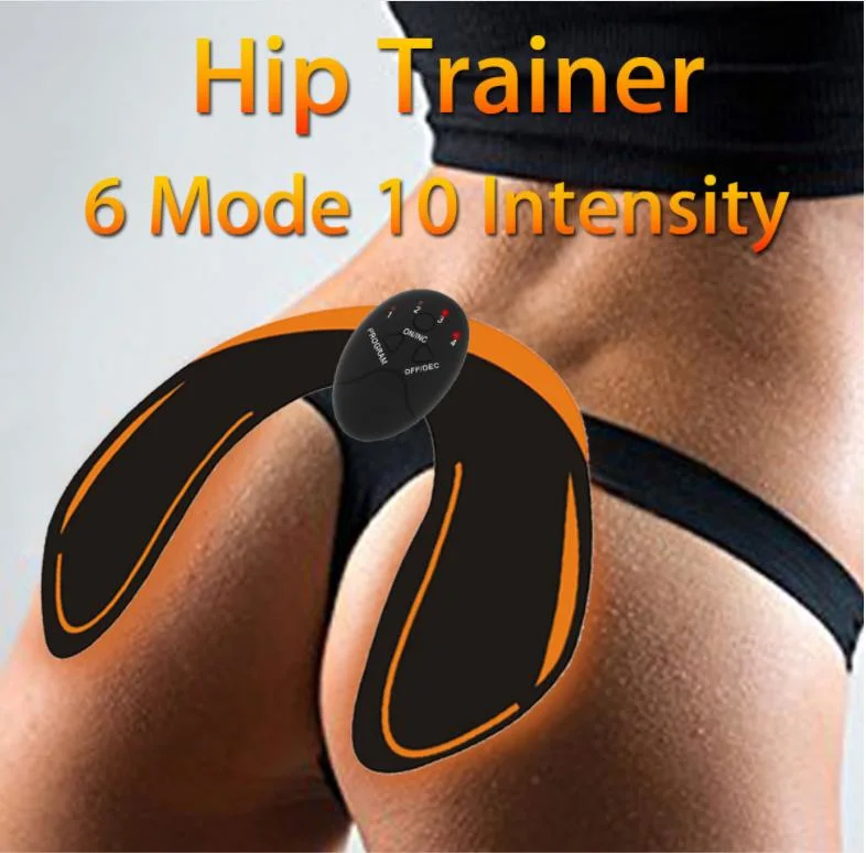 Portable EMS Technology Home Gym Smart 6mode 10 Intensity Safety Muscles Stimulator Hip Traniner with Remote Control
