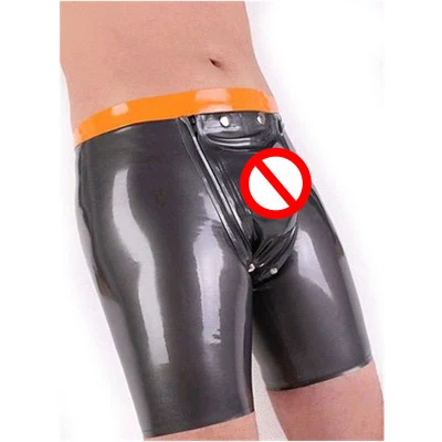 Culotte de haute qualité mâle Gay salope tentation pantalon fichier ouvert vêtements en cuir érotique pénis sous-vêtements