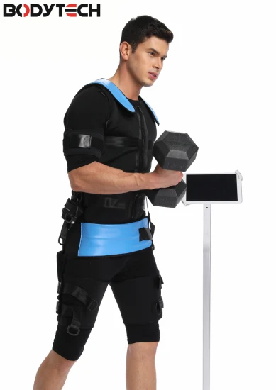 Bodytech Professional Wonder EMS Suit Deeply Muscle EMS Training Suit 1V2 Stand Machine