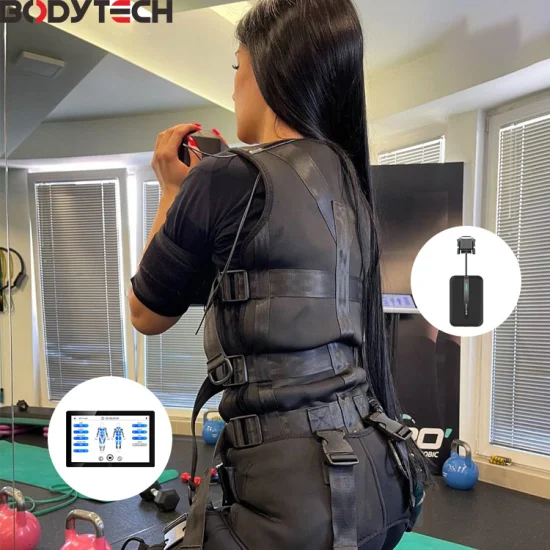 Bodytech Combinaison d'entraînement professionnelle pour machine à micro-courant Combinaison de stimulation musculaire Combinaison d'entraînement EMS
